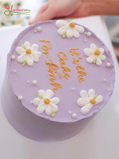 Birthday cake - Romantic purple