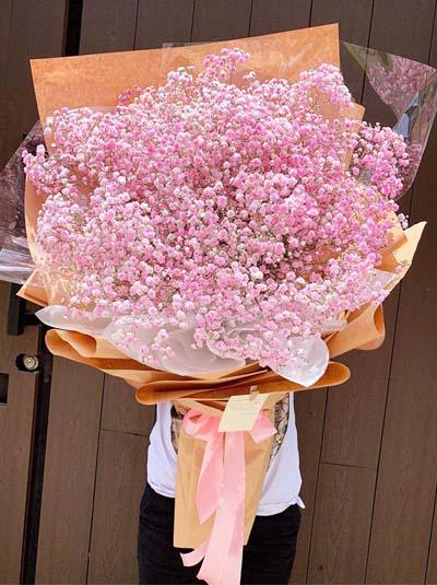 Baby's breath bouquet - Korean style