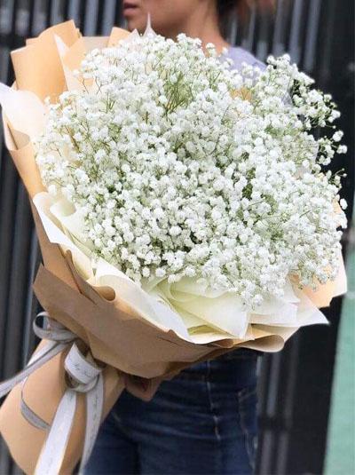 Baby's breath bouquet - White angel