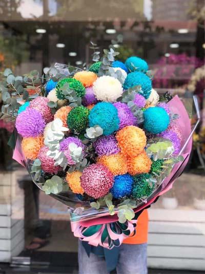 Chrysanthemum peony bouquet - Wonderland