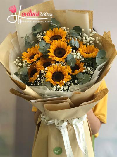 Sunflower bouquet - Eternal love
