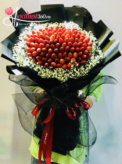 Strawberry fruit bouquet - Joyful