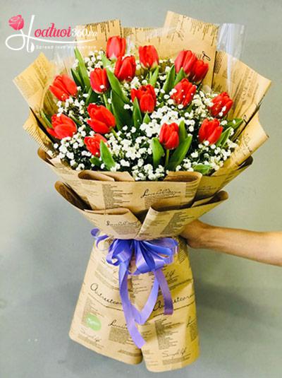 Tulip flowers bouquet - In my heart