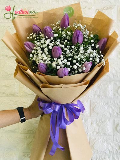 Tulip flowers bouquet - Trust me