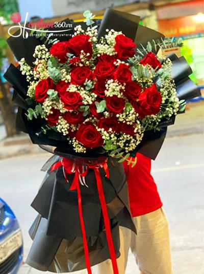 Ecuadorian rose bouquet - Forever love