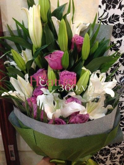 Long stem flower bouquet - Gracious