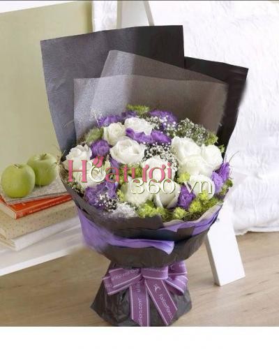 Long stem flower bouquet - Modest