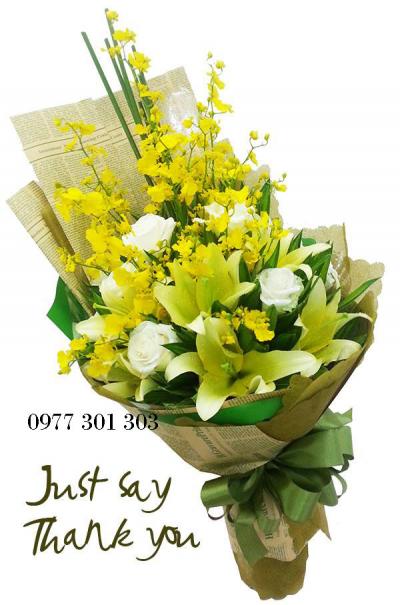 Long stem flower bouquet - Lovely