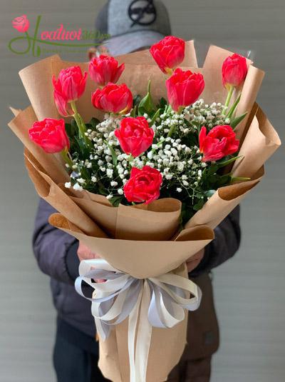 HOA TULIP ĐỎ - LOÀI HOA CỦA TÌNH YÊU NỒNG CHÁY