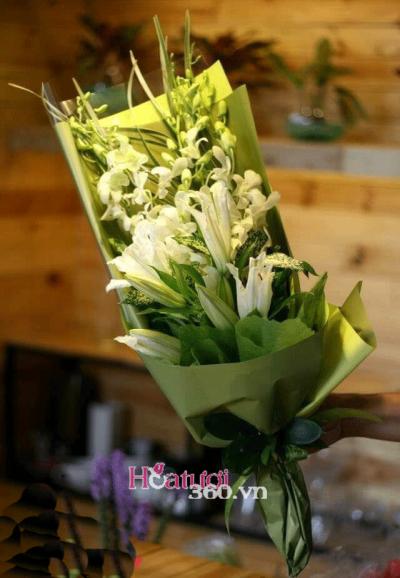 Long stem flower bouquet - Pretty