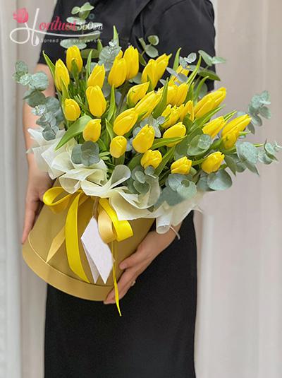 Tulip flowers box - Sunrise