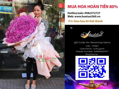 Mua hoa tươi online hoàn tiền 80% tin được không?