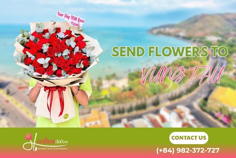 Flower delivery coverage map for Vung Tau