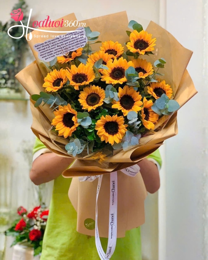 sunflowers birthday flowers for wife in Vietnam