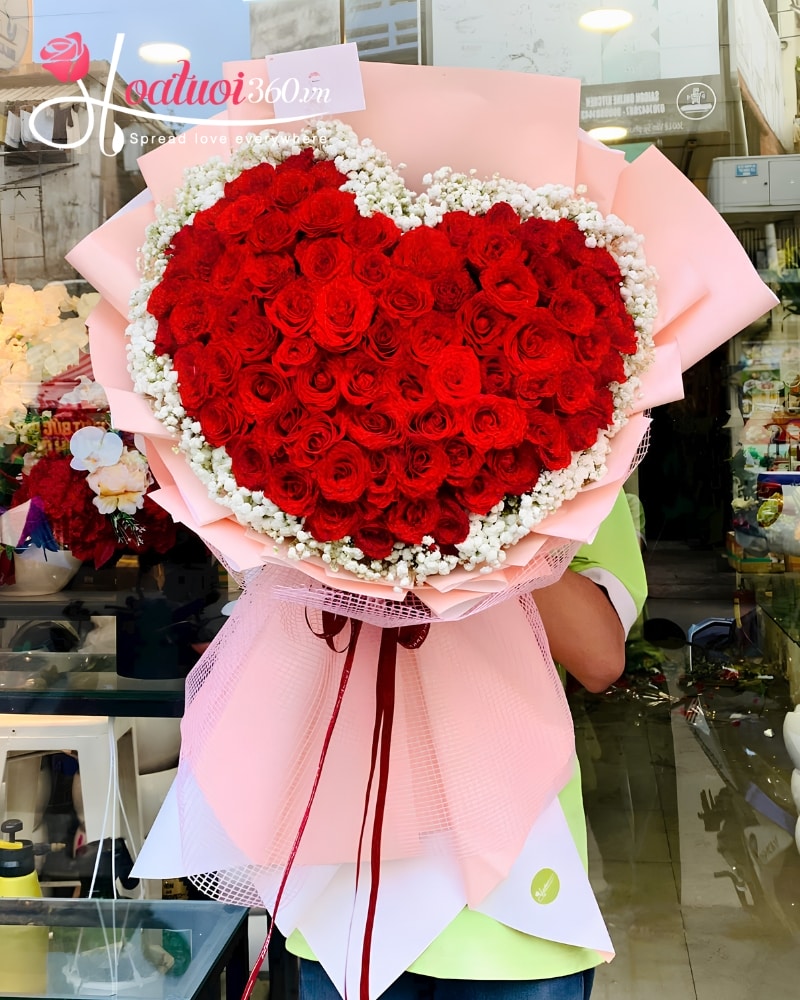 red roses flowers for wife in Vietnam