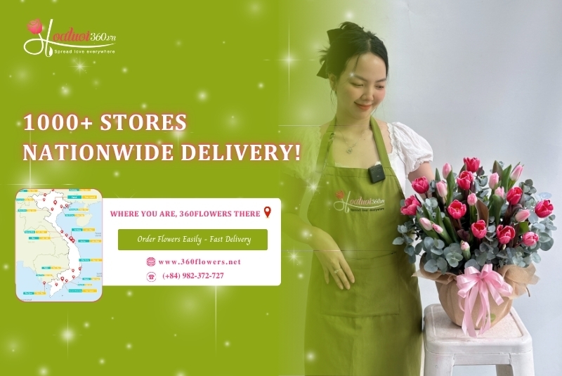 Order flowers for friends in Vietnam: Same-day delivery
