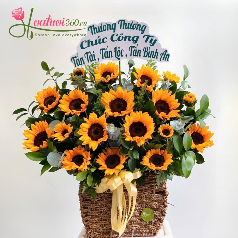 sunflower get-well-soon flowers in Vietnam