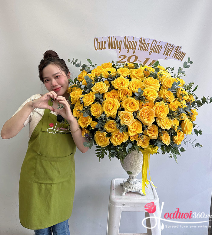Congratulations Flowers in a Vase
