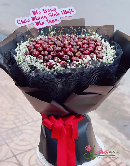 Hoa bó trái cây tặng bạn tại shop hoa tươi quận tân bình