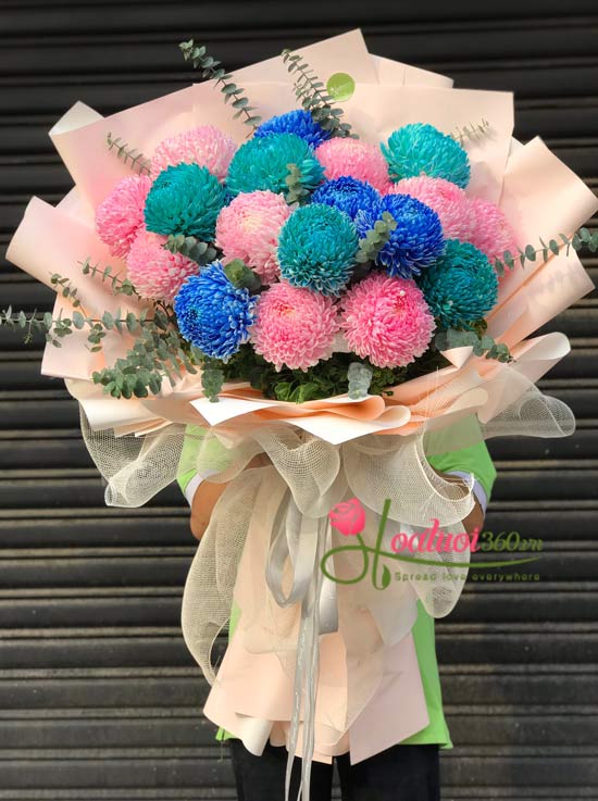 Chrysanthemum peony bouquet - New color