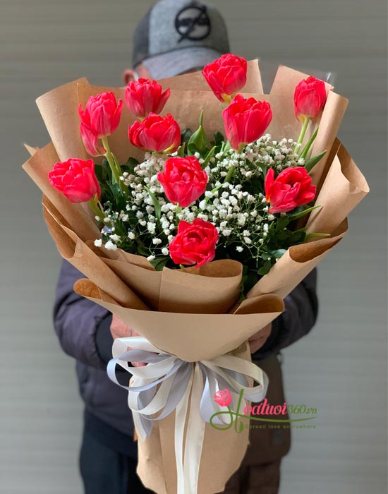 Tulip flowers bouquet - Passion