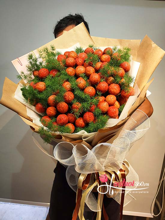Bó hoa vải thiều - Dịu mát ngày hè
