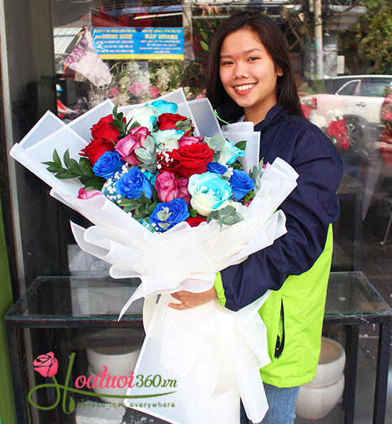 Ecuadorian rose bouquet - Pallete