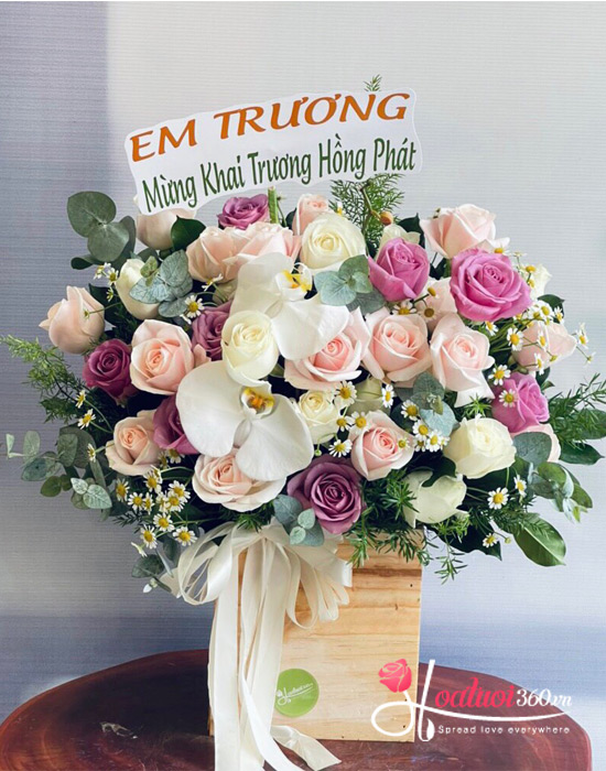 Bình hoa  chúc mừng khai trương - Đại phát thành công