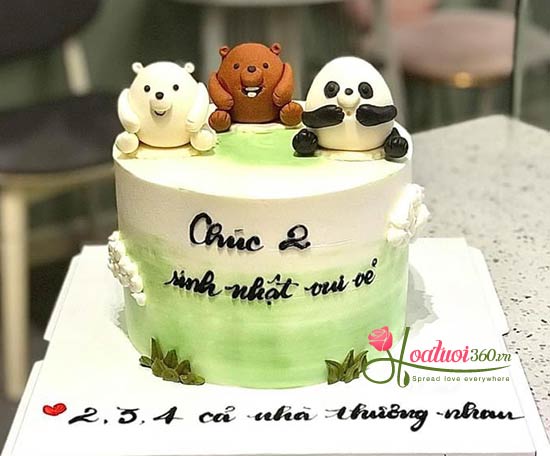 Birthday cake - Love in heart