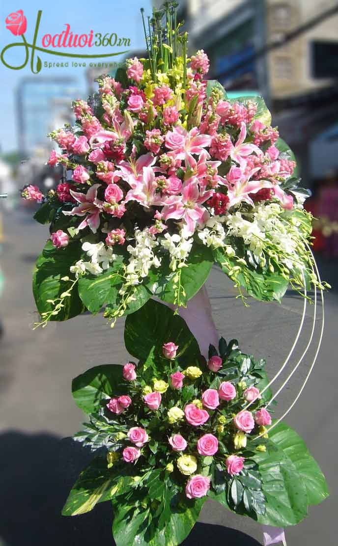 kệ hoa khai trương sang trọng nhất 