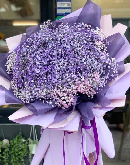 Baby's breath bouquet - A faithful heart 