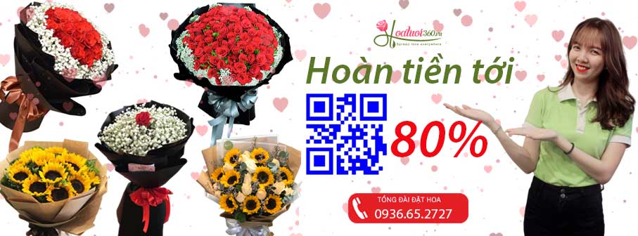 Đặt hoa tươi online hoàn tiền