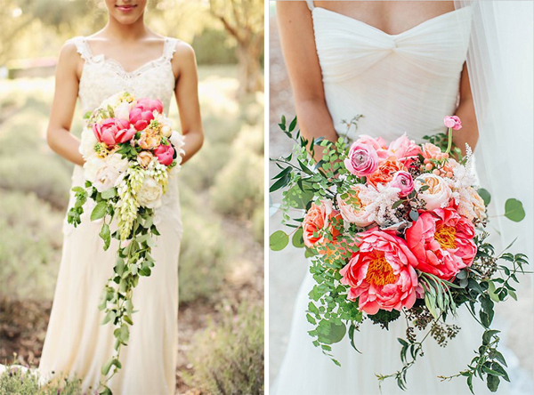 Peony bouquet for the bride is extremely unique